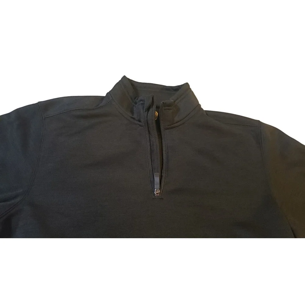 C. E. Schmidt Workwear 1/4 Zip Black‎  Fleece Pullover Men's Size Medium